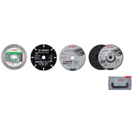 Coffret mini L-Boxx + 9 disques Ø76mm pour meuleuse GWS 12V-76 - 06159975VC - Bosch