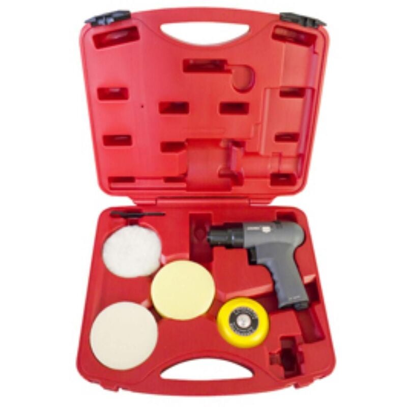 Cedrey - coffret mini polisseuse 75MM revolver avec 2 mousses