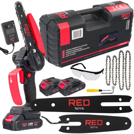 Coffret Mini tronçonneuse 4 + 6" 2 batteries  21 V 1000 W