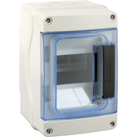 Coffret modulaire étanche entrées souples à membranes - IP65 - IK07 4 modules