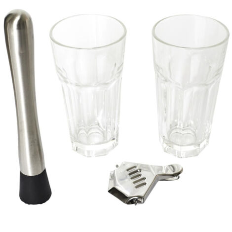 Coffret Mojito "4 Accessoires" 370ml Transparent