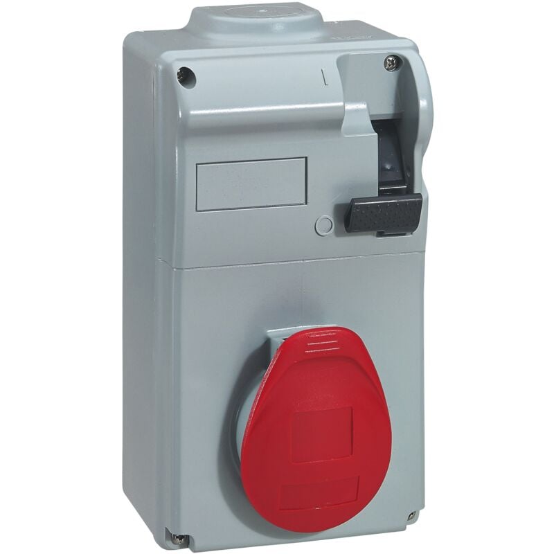 Coffret P17 IP44 avec interrupteur et 1 prise 16A 3P+N+T 415V 60Hz egrand 056606