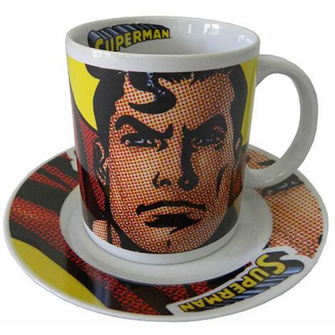 Coffret Mug et Assiette Superman Pixels