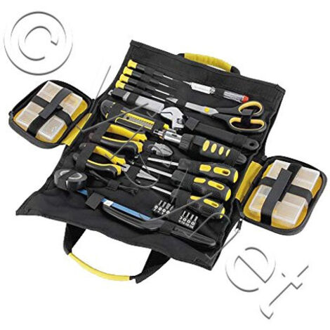 Coffret multi-outils 26 pièces – Lot de quincaillerie – Pour travaux de bricolage – Matériaux adaptés pour bois dur et teck – Cogex