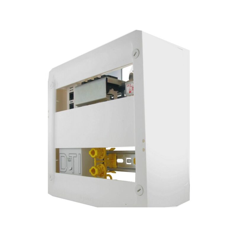 Coffret Multimédia Basique avec brassage équipé et précâblé 4 prises RJ45 Legrand 413218