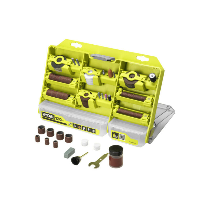 Ryobi - Coffret multiusage - RAR800K-120 - 3,2mm - 120 pcs