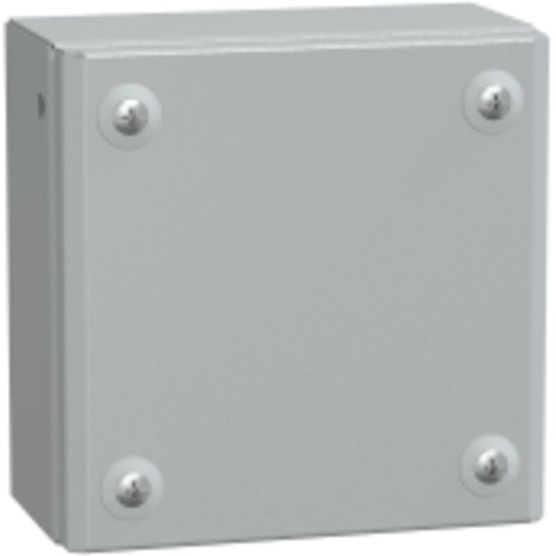 Schneider Electric - Spacial sbm - boite acier 150x150x80mm - couvercle plein - NSYSBM15158