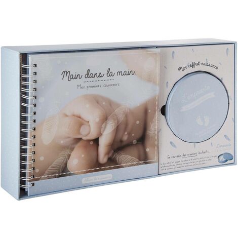 Coffret Naissance Album photos et Boîte à Empreinte - Atmosphera