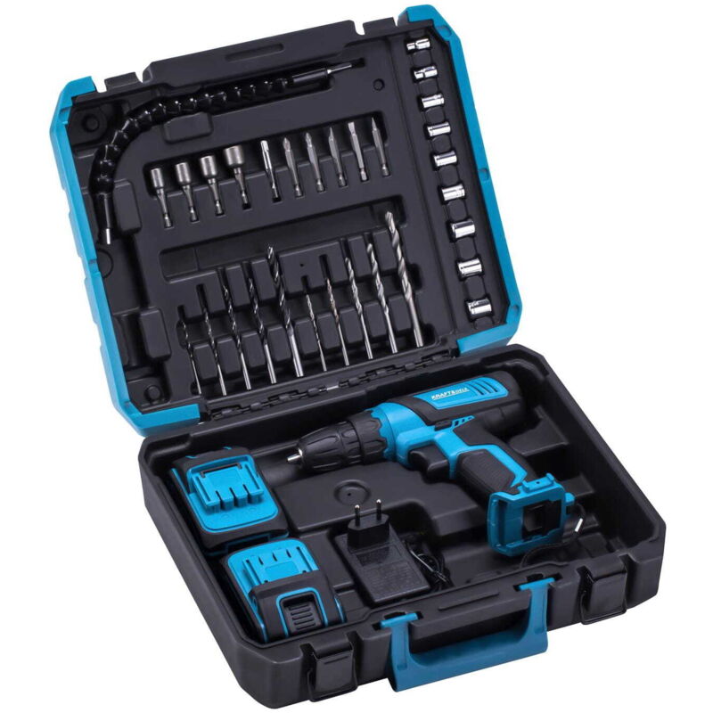 Jardibricodeco - Coffret Perceuse-visseuse 21v 2ah + Accessoires