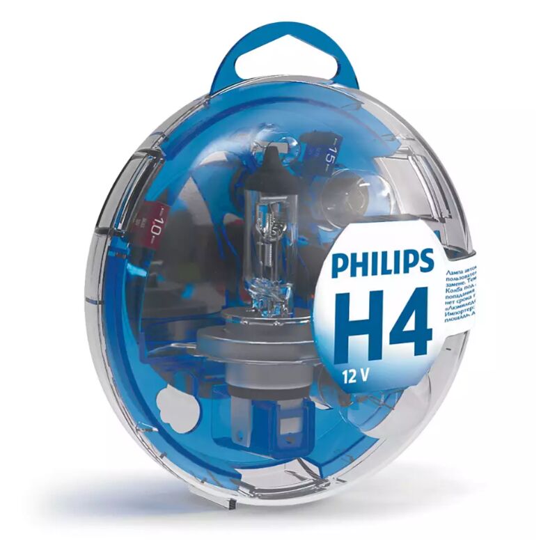 Coffret de secours essential avec ampoule H4 Philips