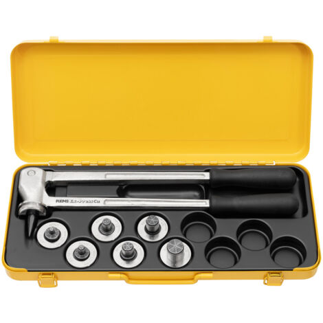 Coffret pince à emboîture "REMS EX-Press Cu" 3/8+1/2+5/8+3/4+7/8+1"1/8