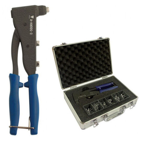 Coffret pince à riveter + rivets multi-serrage tête plate - SCELL-IT - E-500RH-R-S