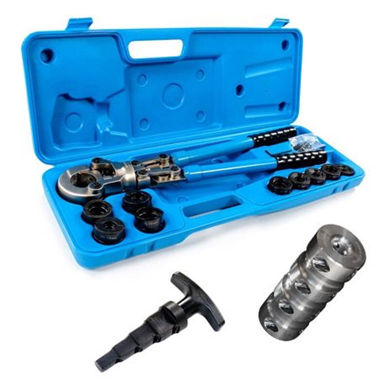 Coffret Pince à sertir per & Multicouche avec mors h & th + Calibreur ébavureur multicouche + Redresseur Arcanaute