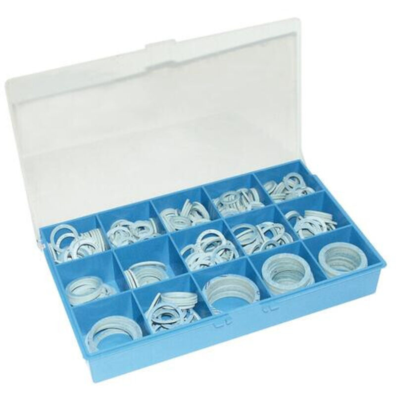 Blanc Habitat - coffret plastique de joints gaz bau bleu assortis