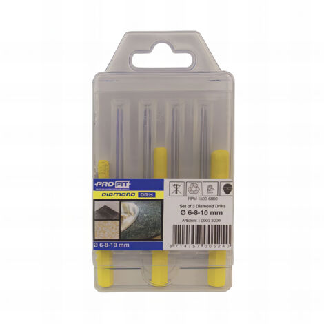 Coffret plastique diamond dry 6-8-10 mm