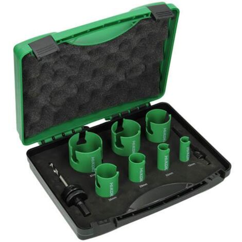 Coffret plomber 7 scies trépan Ø19 à 57mm carbure HIKOKI 754251