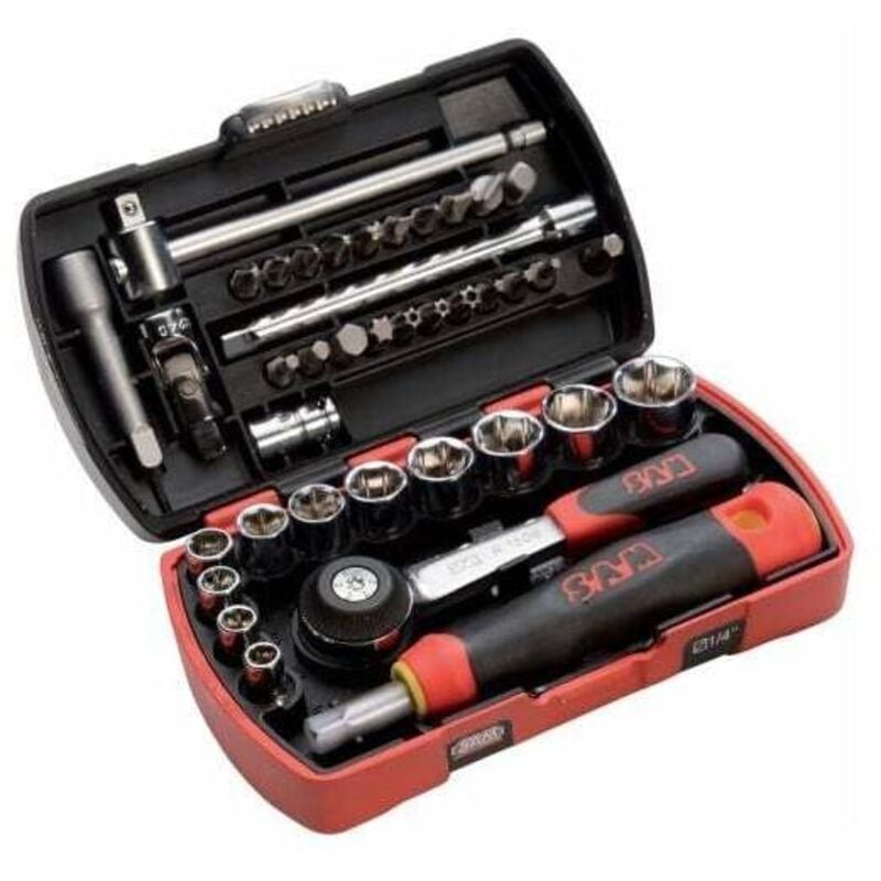 Sam Outillage - Jeu de douilles sam 1/4'' Carré 39 pièces ( Prix pour 1 )