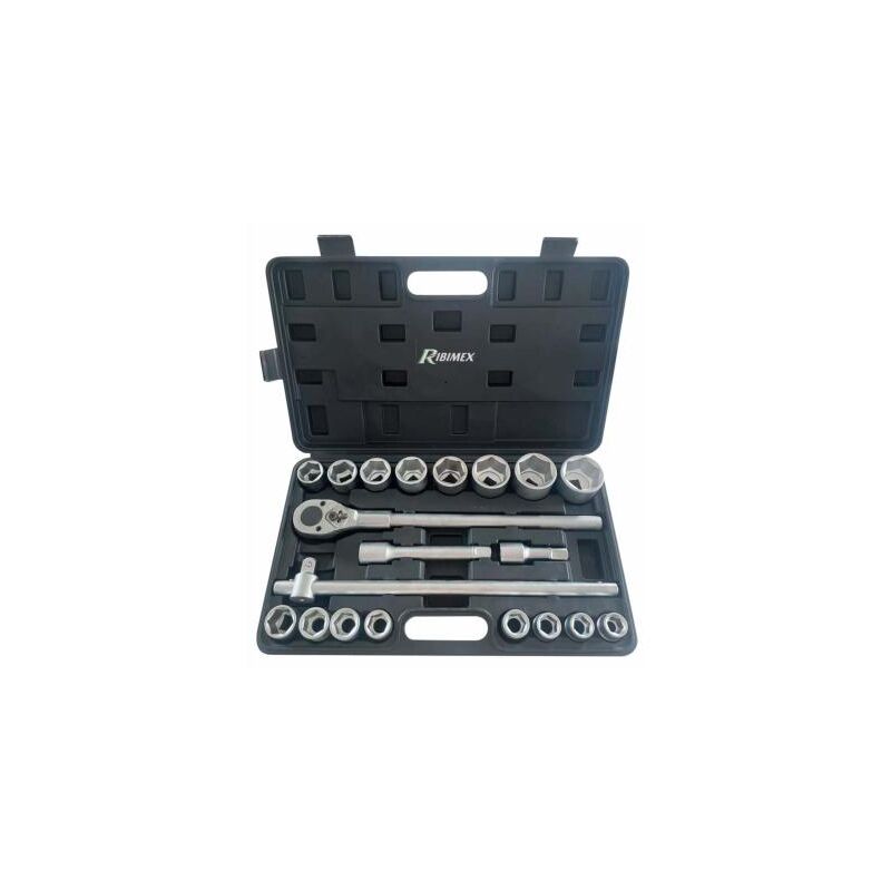 Ribimex - Coffret 21 pièces à douilles 6 pans mécanique poids lourd