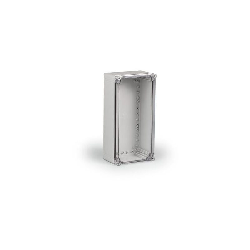 Scame - Boite polycarbonate étanche 200x400x132mm grise avec couvercle transparent IP67 ik08 cubo o ensto