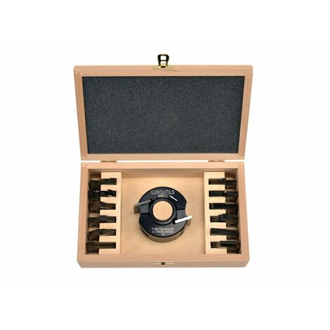 Coffret porte outils 40 mm + 13 jeux de fers toupie arbre 30 mm