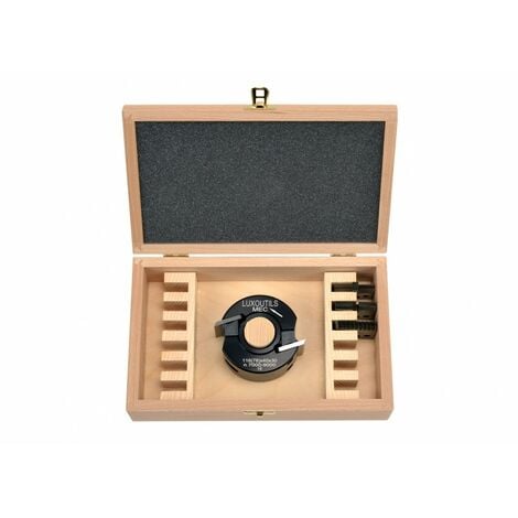 Coffret porte outils 40 mm + 4 jeux de fers toupie arbre 30 mm