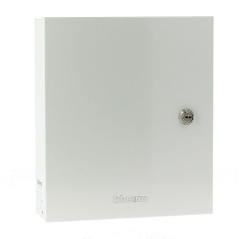 Coffret pour centrale alarme intrusion MyHOMEUp avec porte-fusible, fusible 2A et alimentation pour switch 1,7A (BT4210)