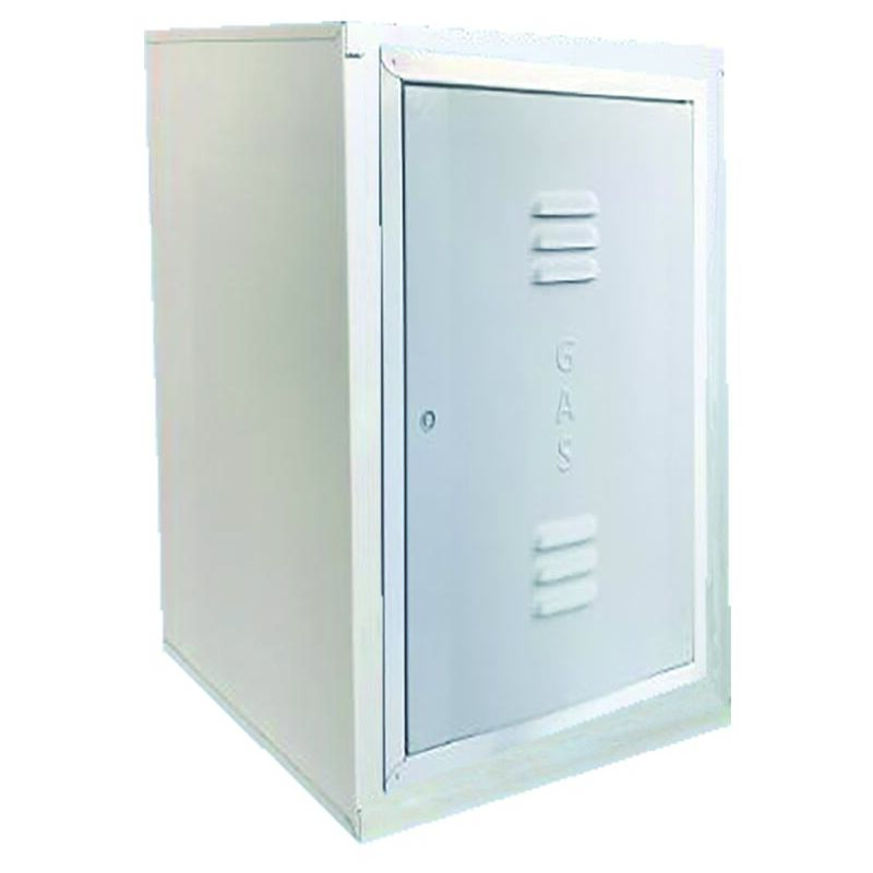 Coffret pour compteur de gaz électronique cadre : acier inoxydable - porte : abs coffret de compteur de gaz uni 9036 acier inoxy