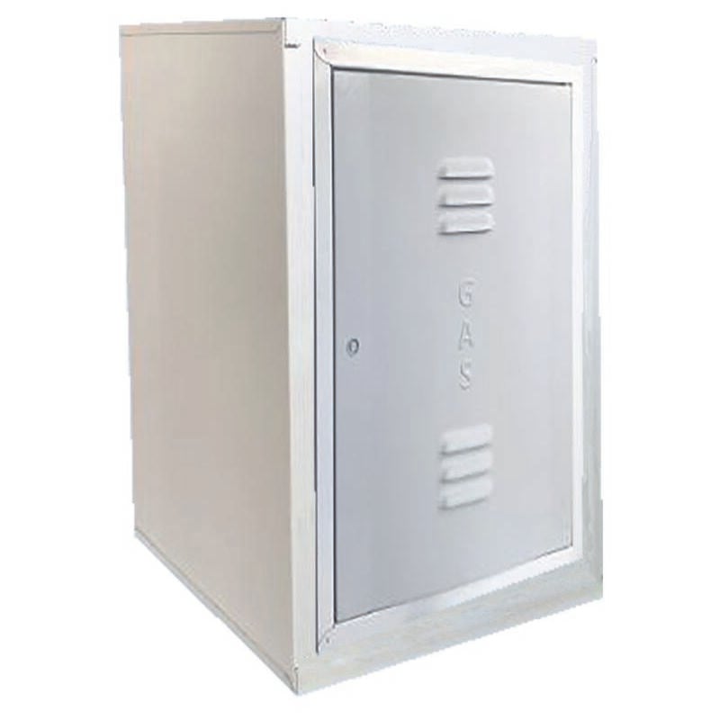 Coffret pour compteur de gaz électronique cadre : acier inoxydable - porte : abs coffret de compteur de gaz uni 9036 acier inoxy