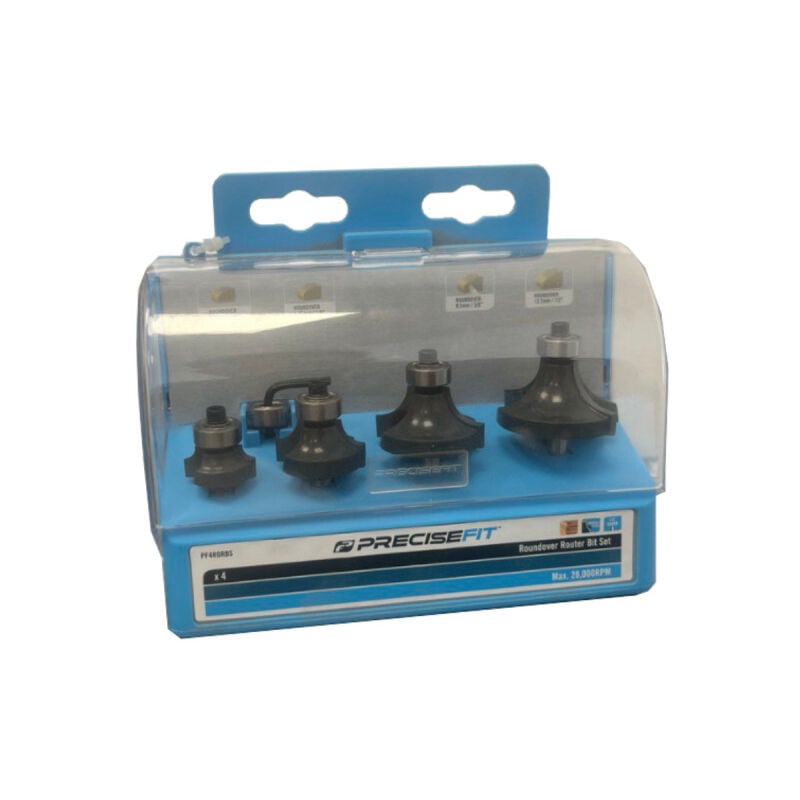 Precisefit - Coffret pour défonceuse 4 fraises PF4RORBS