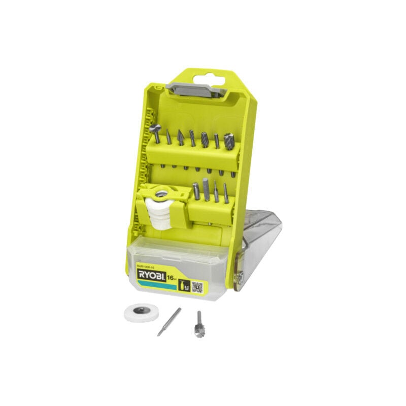 Ryobi - Coffret pour sculpture et gravure - RAR100K-16 - 16pcs