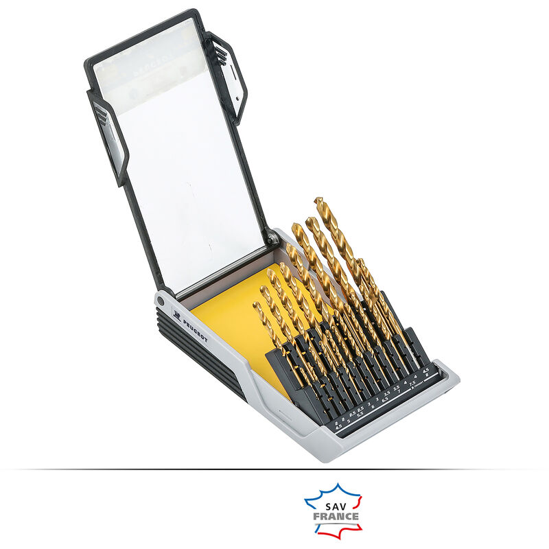 Peugeot Psp - Coffret métal hss 19 forets usage intensif