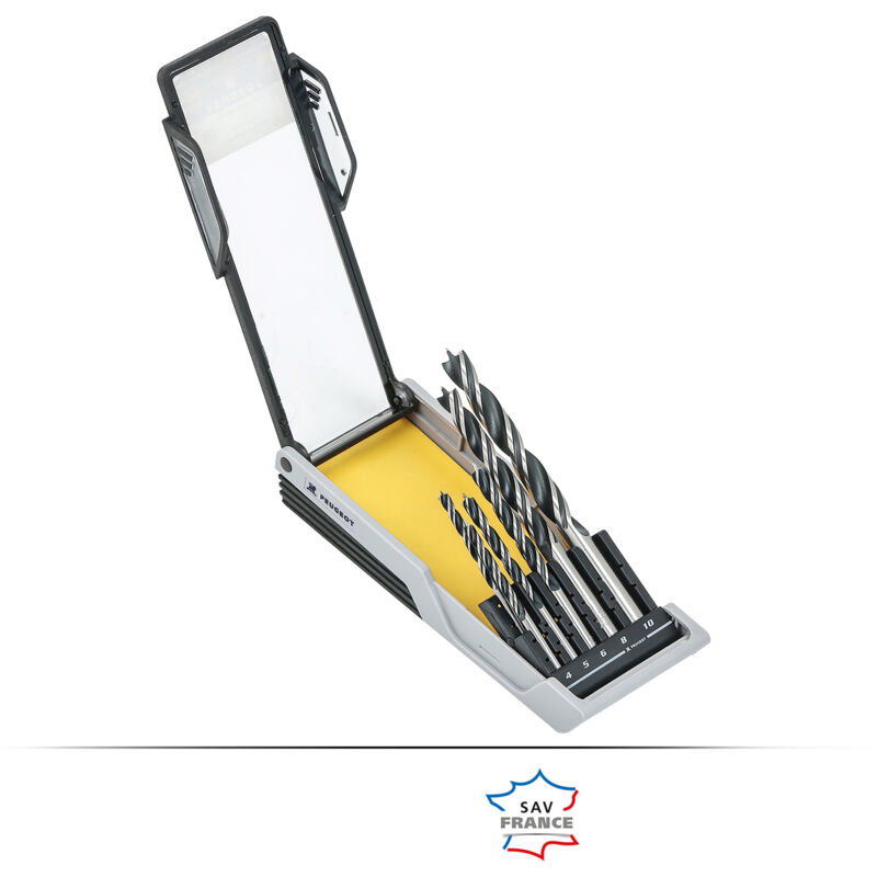 Coffret 6 forets bois 3 pointes usage intensif