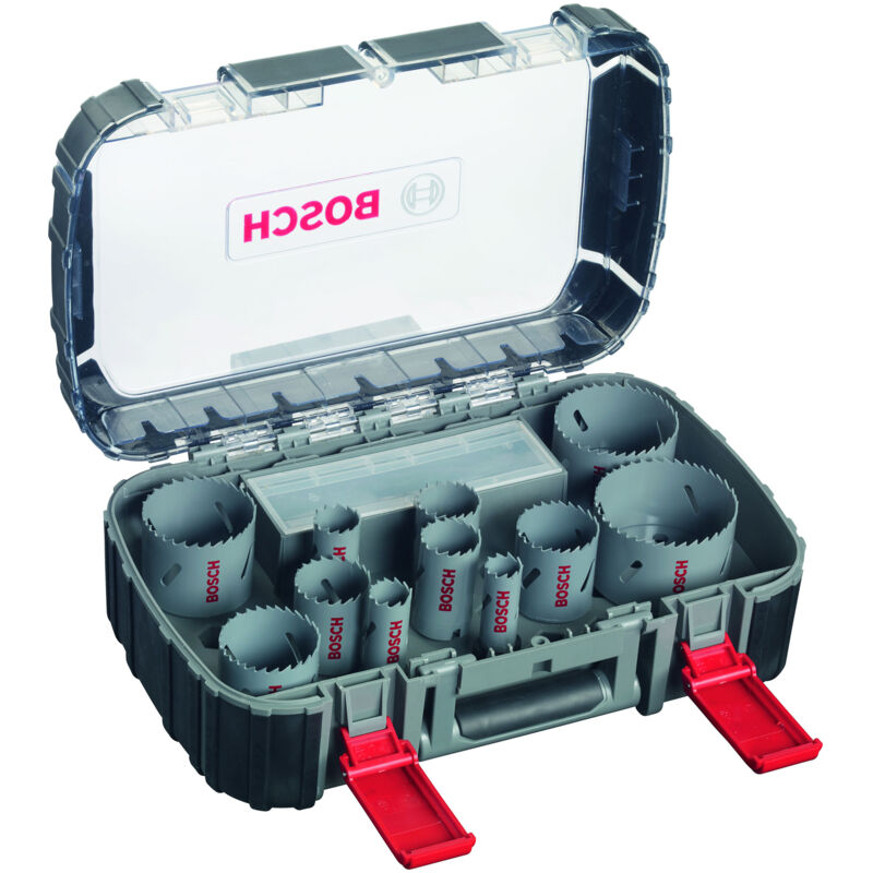 Bosch - Jeu de scies cloches bimétalliques hss universelles 17 pièces, 20 - 60, 68, 76 mm