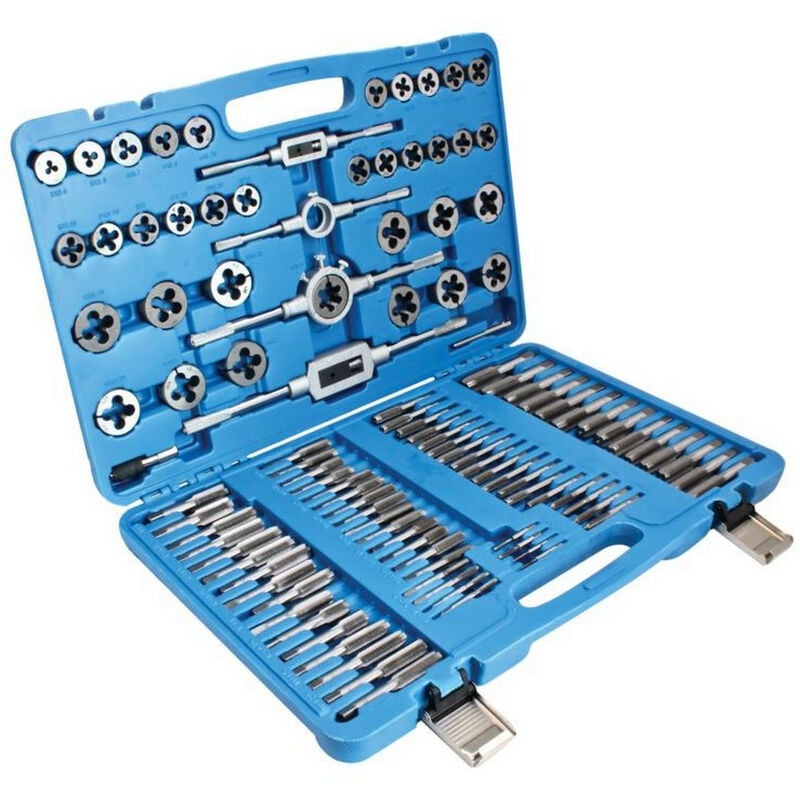 Satra - Coffret 110 pieces tarauds et filieres de 2 à 18 mm