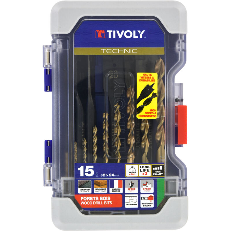 Tivoly - Coffret Ranger de 15 Forets Bois Technic