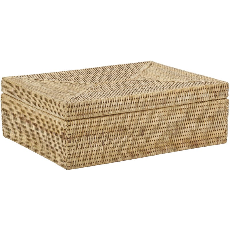 Aubry Gaspard - Coffret rectangulaire en rotin naturel
