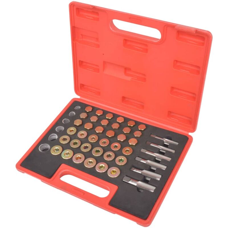 Kit de réparation de filetage de bouchon de vidange d'huile Vidaxl