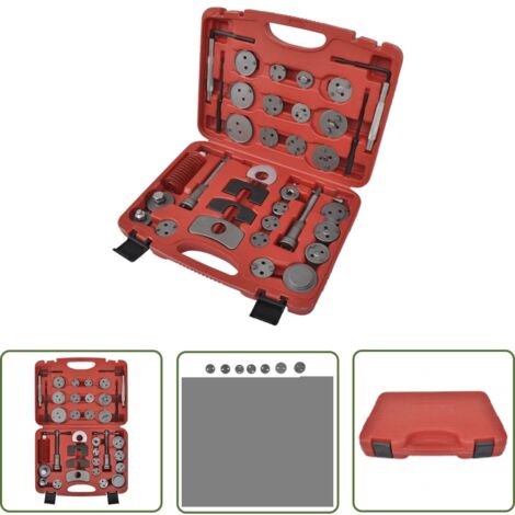 Coffret Repousse Piston d’Etrier De Frein- Kit de 35 Pièces - Coffret Outil Frein - Piston Étrier Frein - Kit Réparation Frein - Outil Mécanique - Entretien Véhicule