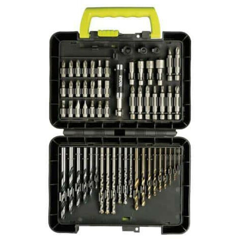 Coffret RYOBI 60 accessoires - peru00e7age et vissage RAK60DDF