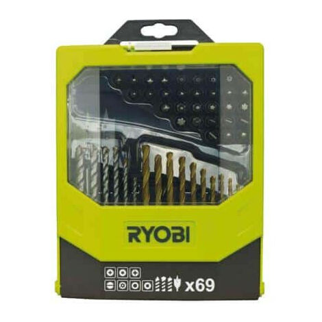 Coffret RYOBI 69 accessoires mixtes pour perçage et vissage RAK69MIX