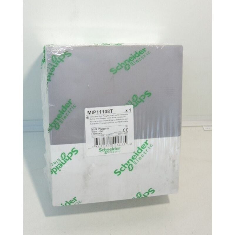 Schneider Electric - Pragma - mini coffret en saillie - 1x8 mod. - portillon transp - bornier terre (MIP11108T)