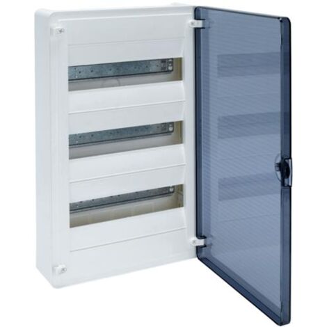 Coffret saillie 36 Module avec porte transparente HAGER VS312TR