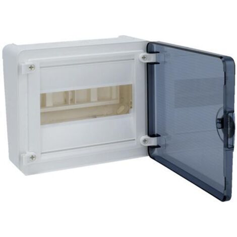 Coffret saillie 8 Modules porte transparente HAGER VS108TR