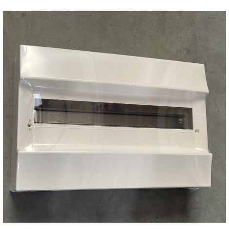 Coffret saillie blanc 1X18 modules plastique blanc 387X262X119mm 750° sans porte IP41 MISTRAL 41W ABB F712418