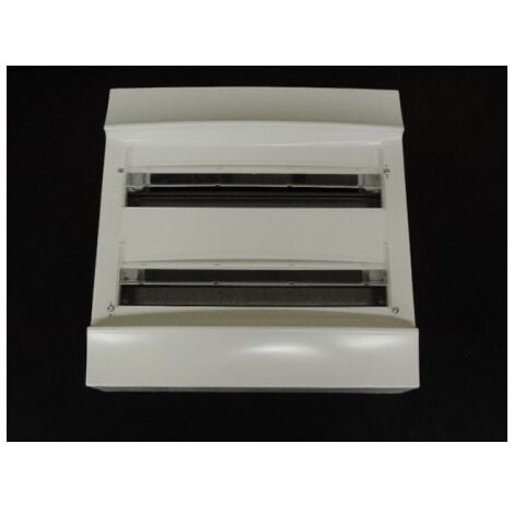 Coffret saillie blanc 2X18 modules plastique blanc 387X387X118mm 960° sans porte entraxe 125mm IP20 MISTRAL 30W ABB L619643