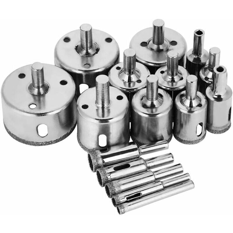 Lucky-88 - Coffret Scie Cloche diamants 16pcs Scie-cloche Carrelage (nouvelle édition)