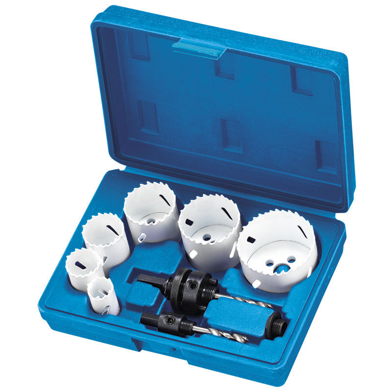 Coffret scie cloche hss M3 + trou foret perceuse Fervi 0712/002