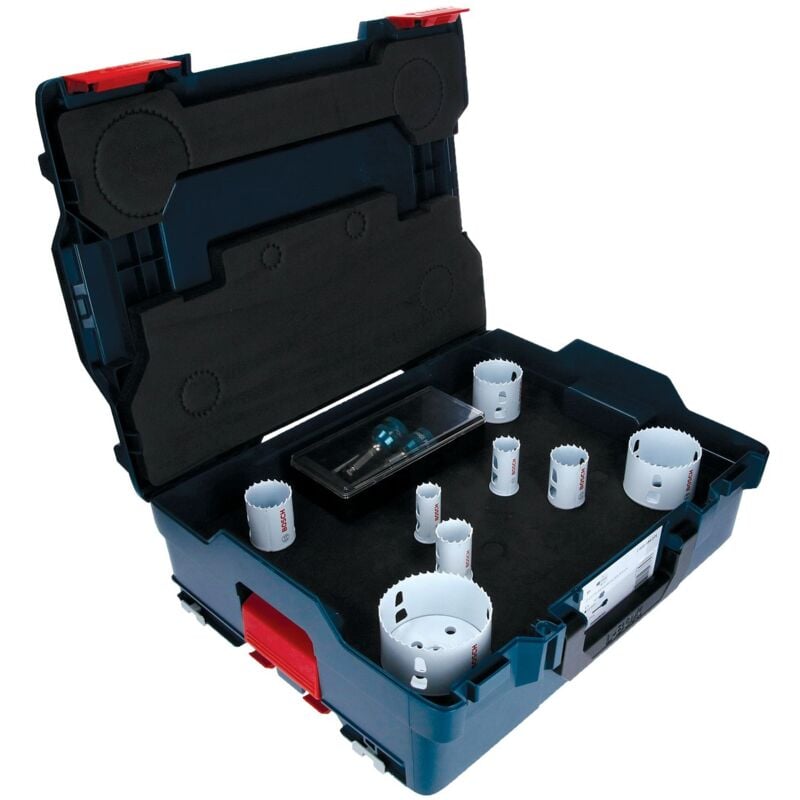 Bosch - Jeu de scies cloches for Wood&Metal, 11 pièces, diamètre : 22 - 83 mm en l-box