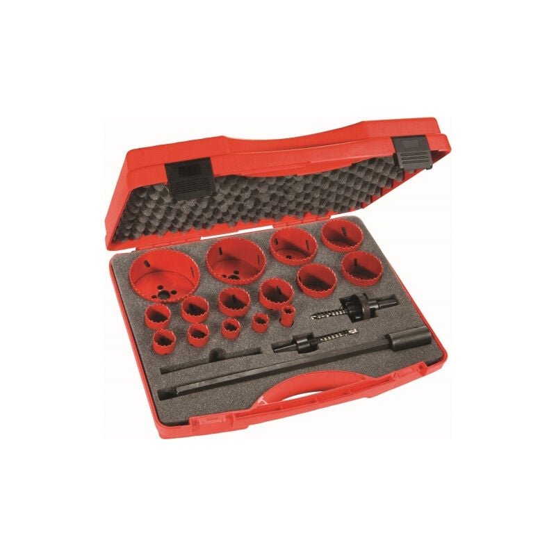 Coffret scies trepans 15 diametres SAM - 705C15