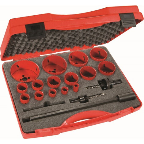 Coffret scies trepans 15 diametres SAM - 705C15